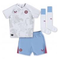 Aston Villa Moussa Diaby #19 Bortaställ Barn 2023-24 Korta ärmar (+ Korta byxor)